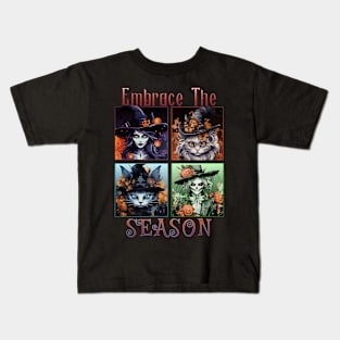 Halloween Embrace The Season Kids T-Shirt